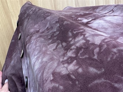 Best Kahve Likralı Viskon Batik Desen Elbise