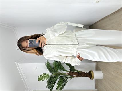 Beyaz Orjinal ZR Marka Bomber Ceket