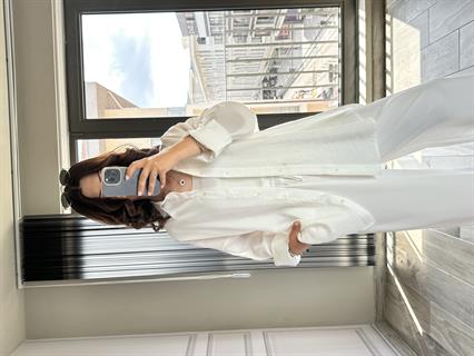 Beyaz Premium Kalite Tensel Kumaş Gömlek