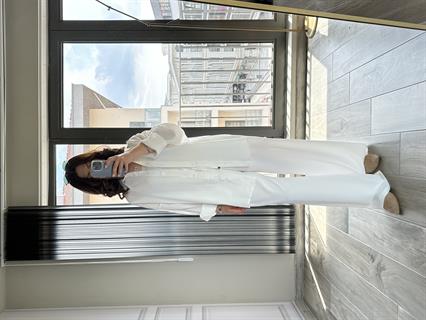 Beyaz Premium Kalite Tensel Kumaş Gömlek