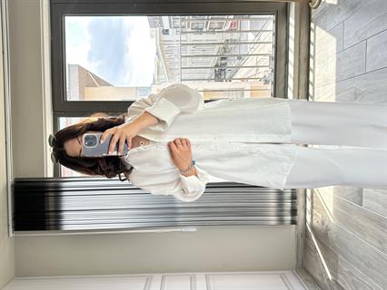 Beyaz Premium Kalite Tensel Kumaş Gömlek