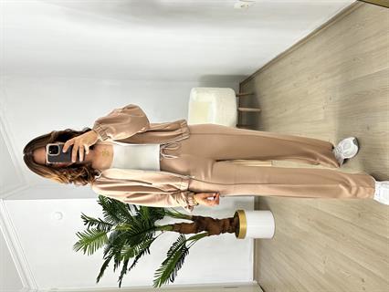 Camel Modal Çelik Fermuarlı Eşofman Takımı