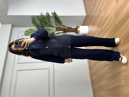 Delra Lacivert Paraşüt Ve Modal Kumaş Tasarım Eşofman Takımı