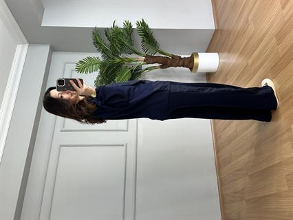 Delra Lacivert Paraşüt Ve Modal Kumaş Tasarım Eşofman Takımı