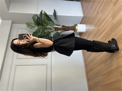 Doria Siyah Premium Kalite Vatkalı Yelek