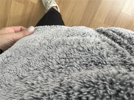 Edna Gri Kapişonlu Polar Yelek