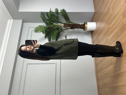 Elen Haki Biyeli Polar Yelek