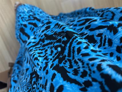 Elisa Turkuaz Balon Kol Pamuk Viscon Elbise