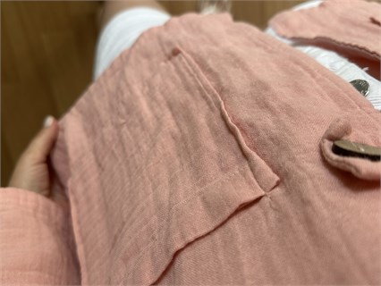Ferra Somon Pembe Oversize Müslin Ceket