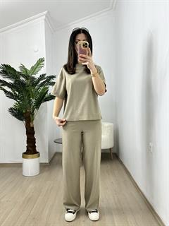 Fezza Vizon Pike Modal Kumaş Kısa Kol Eşofman Takımı