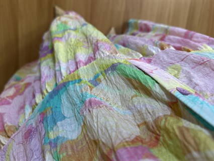 Flora Natural Renkli Viskon Maxi Boy Elbise