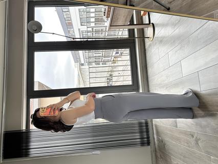 Gri Korsaj Kemerli Palazzo Pantolon