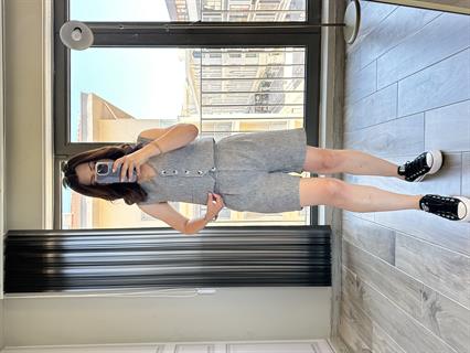 Gri Orjinal Massimo Şortlu Keten Takım