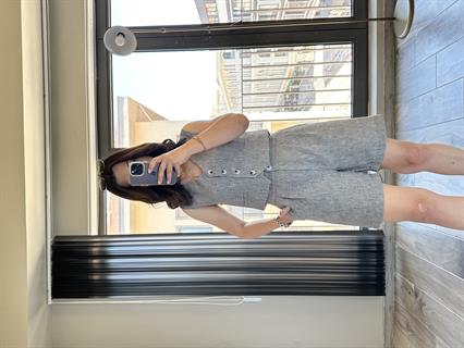 Gri Orjinal Massimo Şortlu Keten Takım