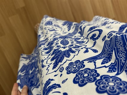 Helin Beyaz Desenli Pamuk Viskon Midi Boy Elbise