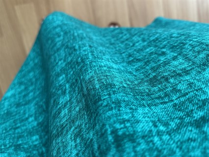 Helin Yeşil Hareli Pamuk Viskon Midi Boy Elbise