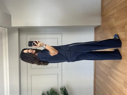 Hera Orj Marka Pike Modal Kumaş Lacivert Eşofman Takımı