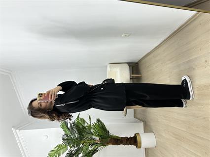 Juno Siyah Çıtçıtlı Modal Takım