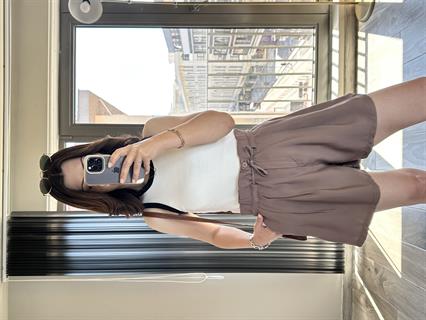 Kahve Orjinal Mssm Tensel Kumaş Şort