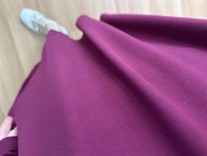 Karina Bordo Fermuarlı Cepli Basic Elbise