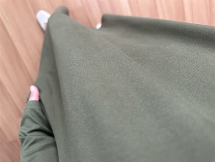 Karina Haki Fermuarlı Cepli Basic Elbise