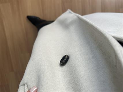 Karla Krem Manşetli Premium Kalite Kaşe Kaban