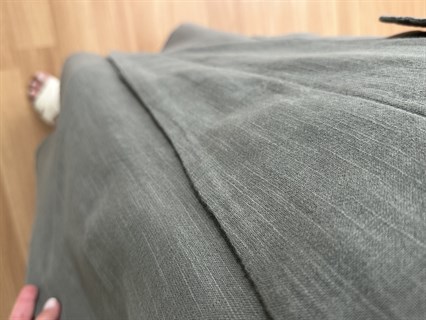Kety Haki Keten Kalın Askılı Elbise