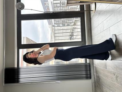 Lacivert Korsaj Kemerli Palazzo Pantolon