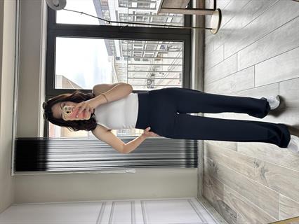 Lacivert Korsaj Kemerli Palazzo Pantolon