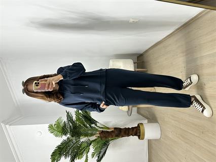 Lacivert Premium Kalite Modal Kumaş Orjinal Marka Kapüşonlu Eşofman Takımı