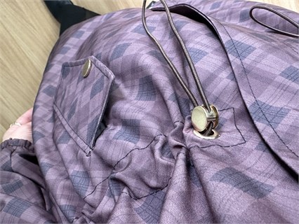 Lana Kahve Siyah Büzgülü Premium Ceket