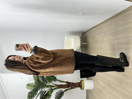 Lena Kahve Kürk Kaban