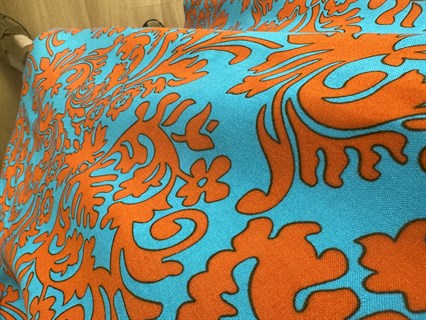 Loren Turkuaz Dokuma Viskon V Yaka Elbise