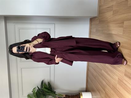 Loria Bordo Tensel Modal Kumaş Gömlek Pantolon Kumaş