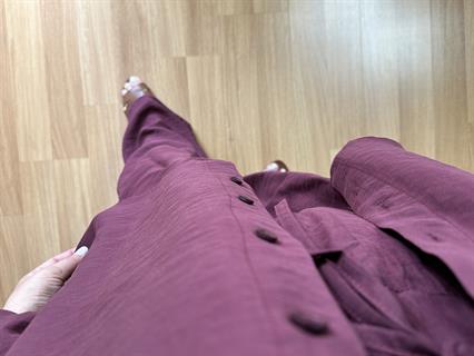 Loria Bordo Tensel Modal Kumaş Gömlek Pantolon Kumaş