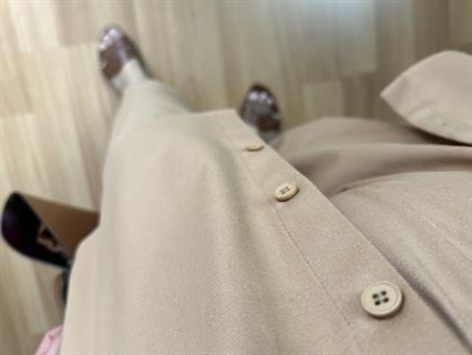 Lusia Camel Gabardin Kumaş Gömlek Şalvar Pantolon Takım