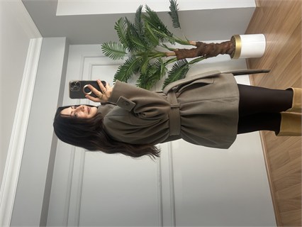 Milano Kahve Premium Seri Kaşe Kaban