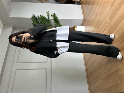 Minel Antrasit Premium Kalite Tasarım Triko Takım 