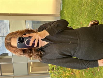 MNG Siyah Simli Gömlek Pantolon Takım