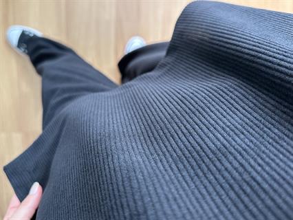 Nare Siyah Fitilli Kadife Takım