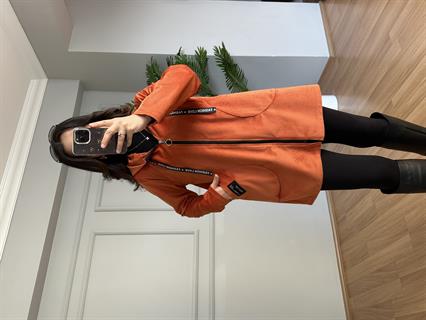 Nira Kiremit İthal Fitilli Kadife Ceket