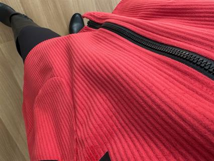 Nira Kırmızı İthal Fitilli Kadife Ceket