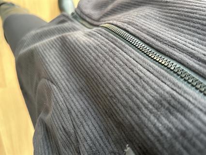 Nira Siyah İthal Fitilli Kadife Ceket