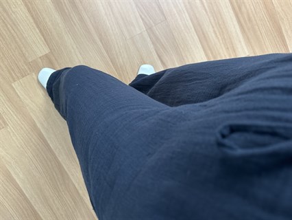 Olivia Siyah Müslin Kumaş Pantolon