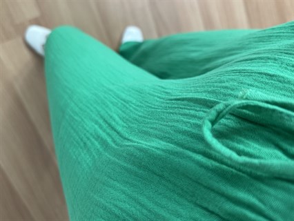 Olivia Yeşil Müslin Kumaş Pantolon