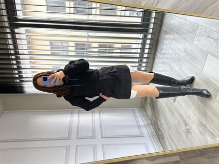 Orjinal Marka 3 İplik Şardonlu Siyah Sweatshirt