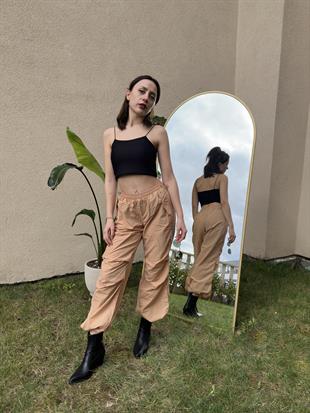 Paraşüt Pantolon Camel