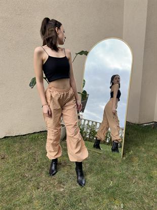 Paraşüt Pantolon Camel