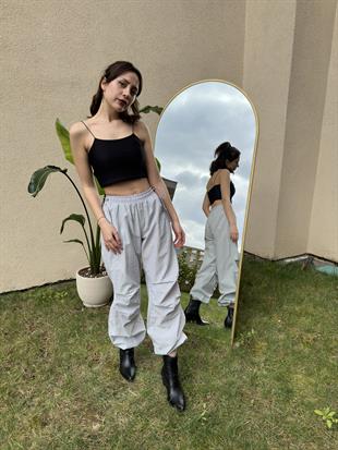 Paraşüt Pantolon Gri