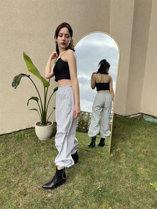 Paraşüt Pantolon Gri